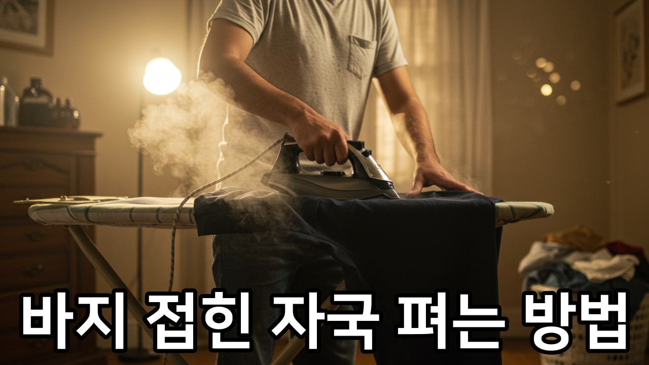 바지 접힌 자국 펴는 방법 + 바지 밑단, 구겨진 자국 잘 펴지는 이유