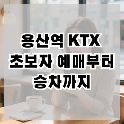 용산역KTX 초보자 예매부터 승차까지
