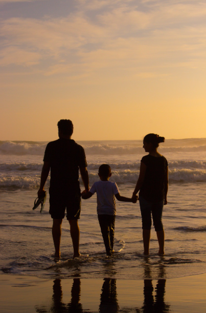 동남아 여행 가족사진