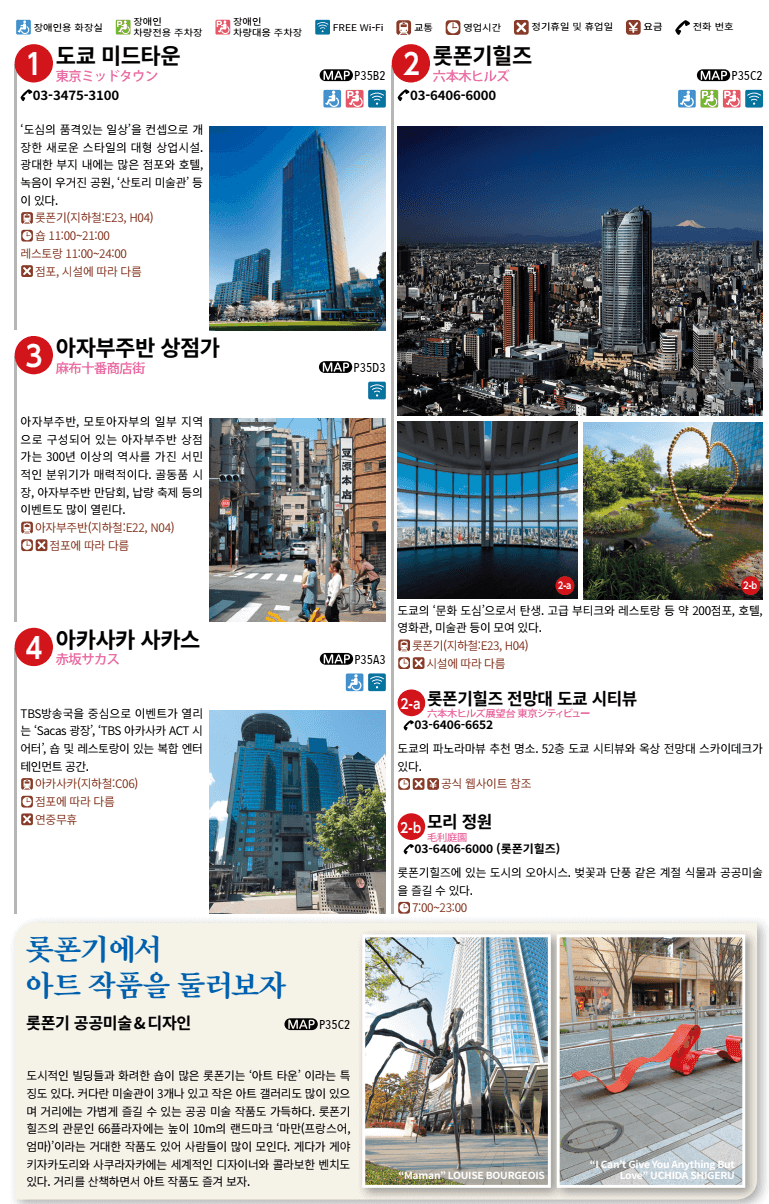 롯폰기/아사쿠사 관광지