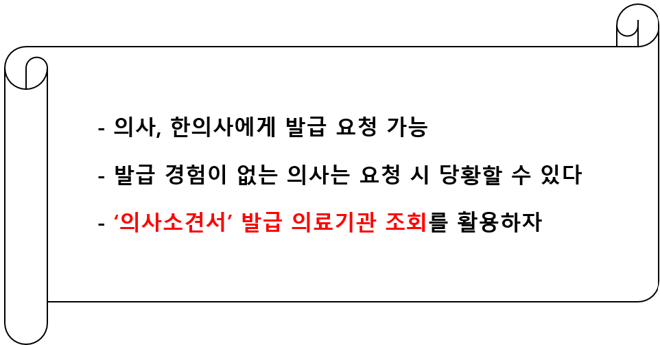 의사소견서 발급 요청 방법