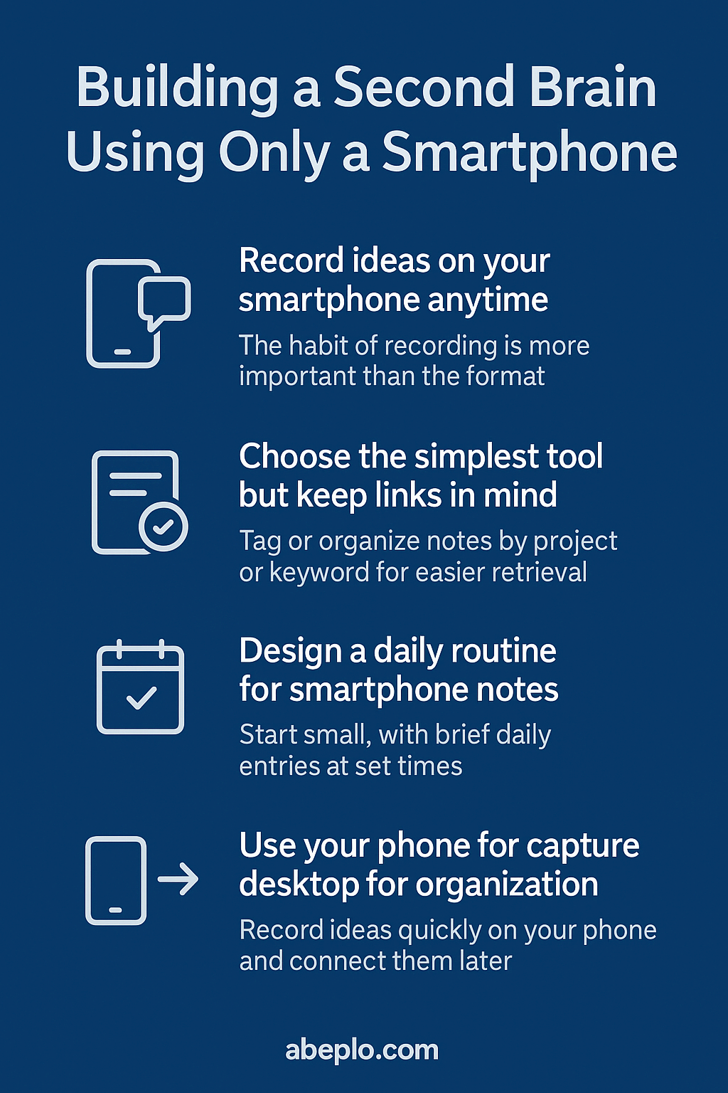 스마트폰만으로 Second Brain 구축하기
