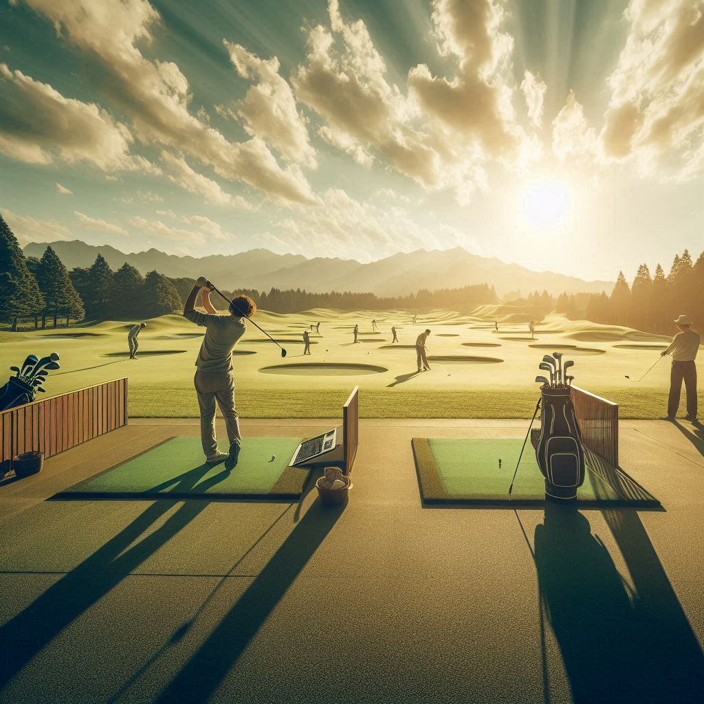실외골프연습장 배경