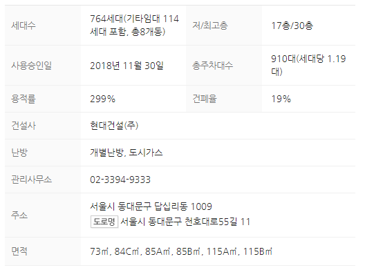 단지정보