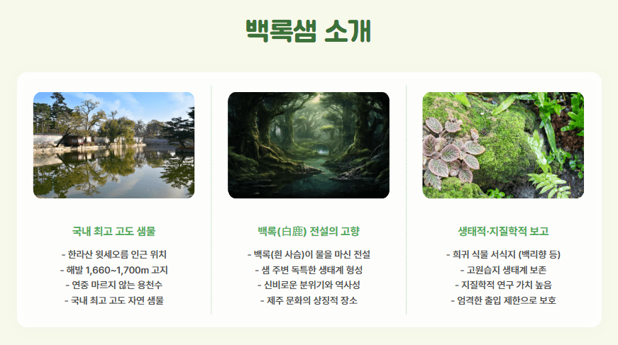 단 이틀! 한라산 백록샘 예약법