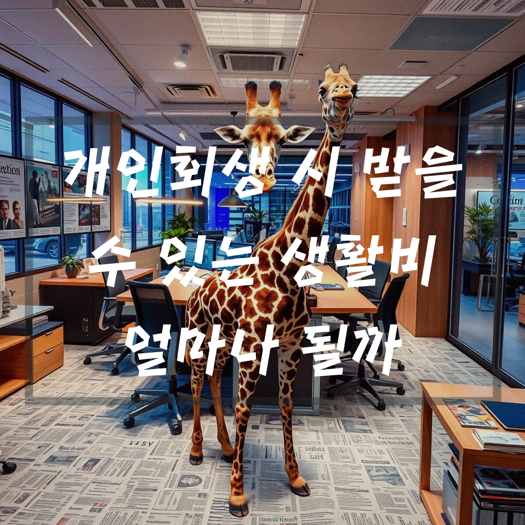 개인회생 할 때 받는 생활비 얼마인가