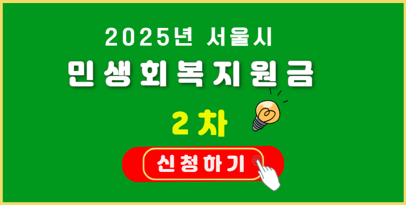 서울시 민생회복지원금 2차 신청
