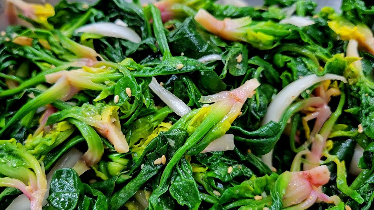 맛있고 간단한 김대석 셰프의 시금치 나물 레시피 공개