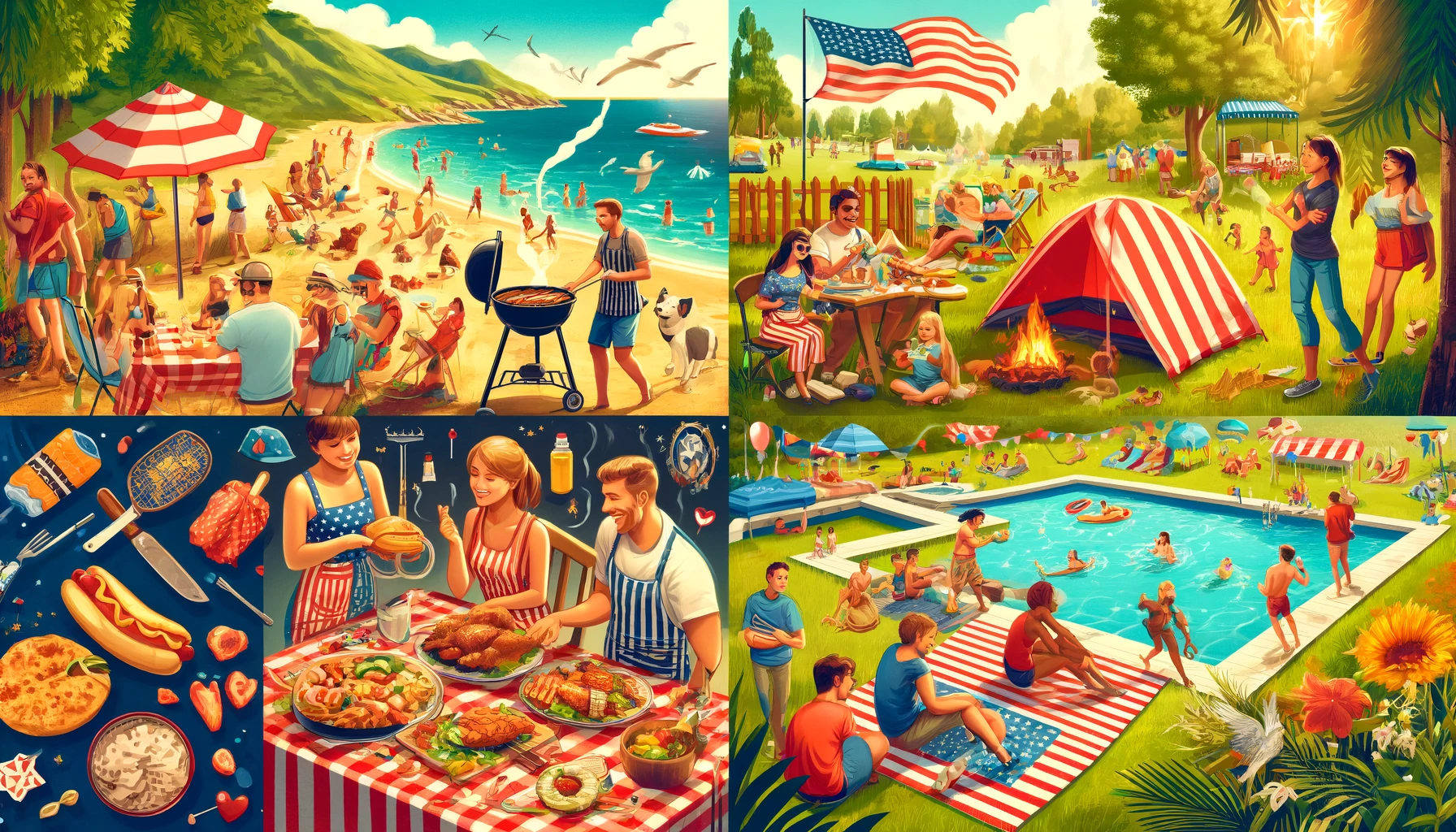 메모리얼 데이의 다양한 활동