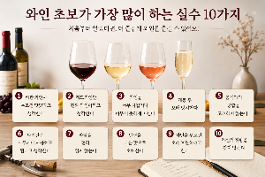 와인 초보가 가장 많이 하는 실수10가지에대해 알아봐요.