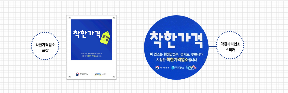 착한가격업소 스티커
