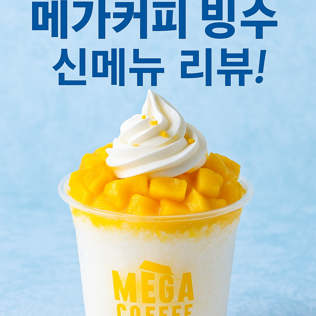 메가커피 빙수 먹어봤어? 2025 여름 신메뉴 리뷰 &amp; 추천 TOP3