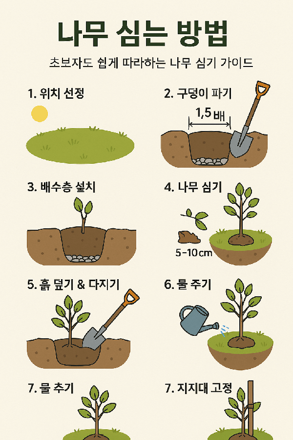 나무 심는 방법