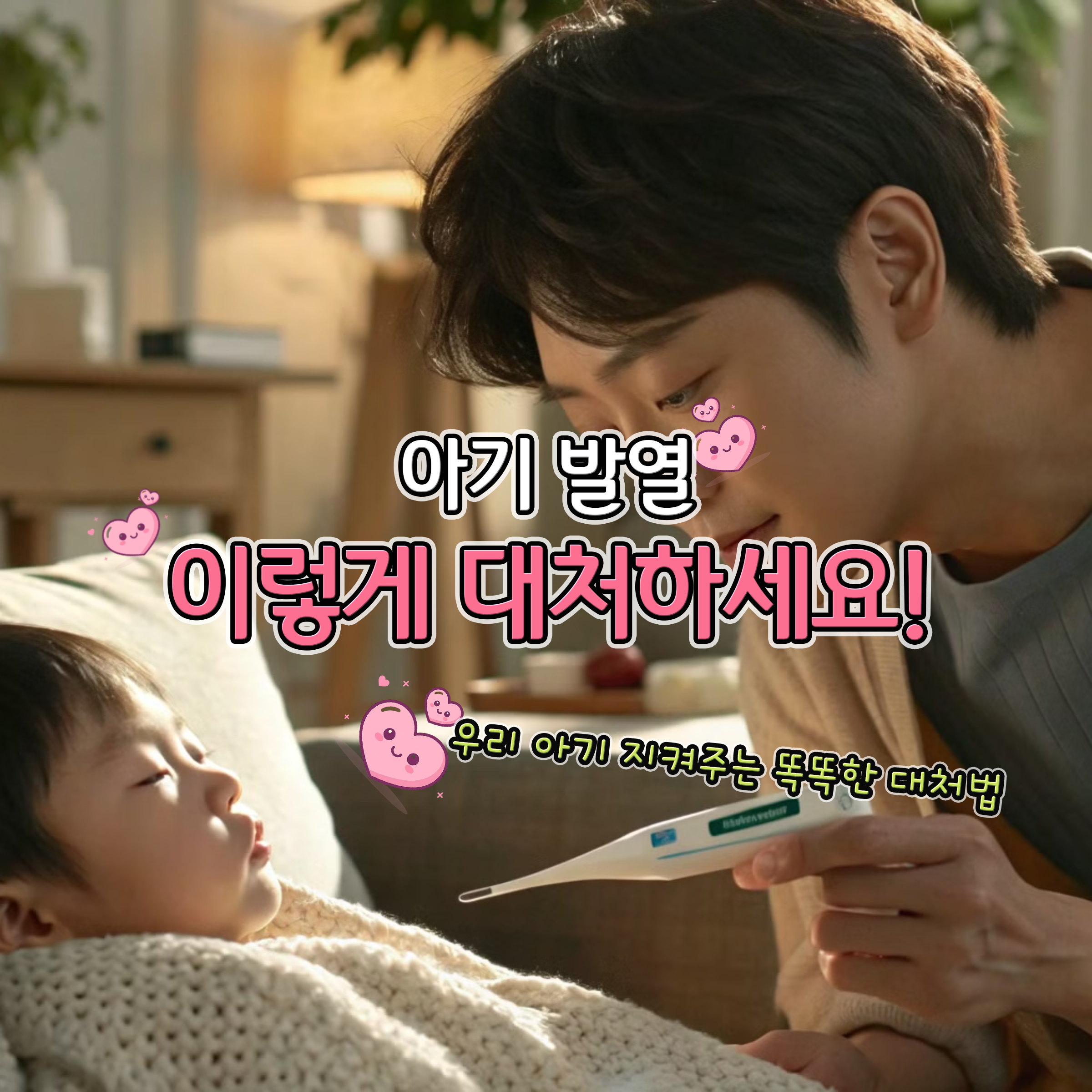 아기발열 이렇게 대처하세요!