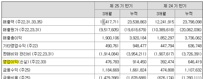 LG화학 기업실적분석