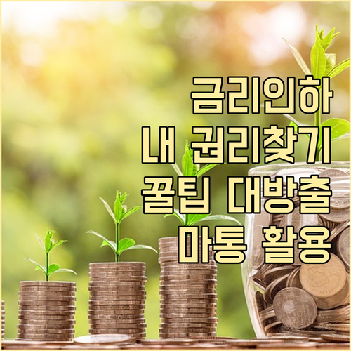 숨겨진 내 권리, 금리 인하 요구권:..