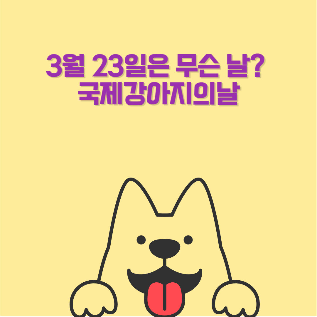 3월 23일은 무슨 날? 국제강아지의날의 의미와 기념하는 방법 7가지