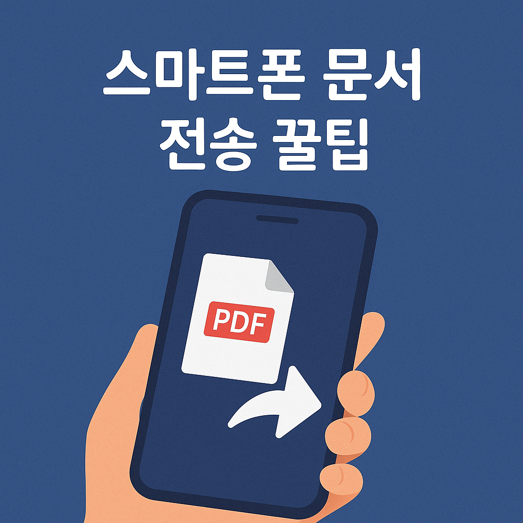 5초만에 PDF 보내기! 스마트폰 문서 전송 꿀팁📂