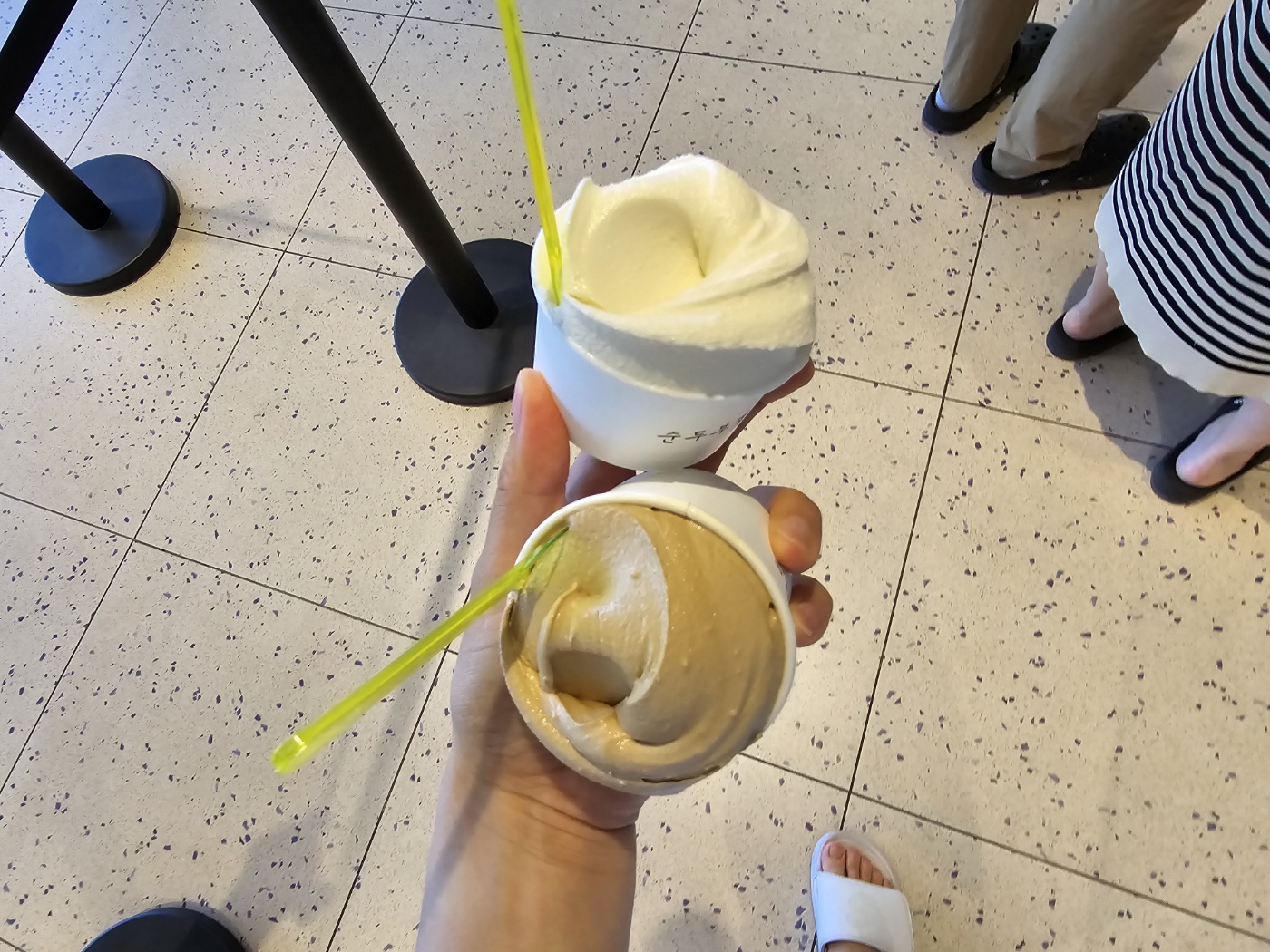 순두부맛과 커피맛이에요