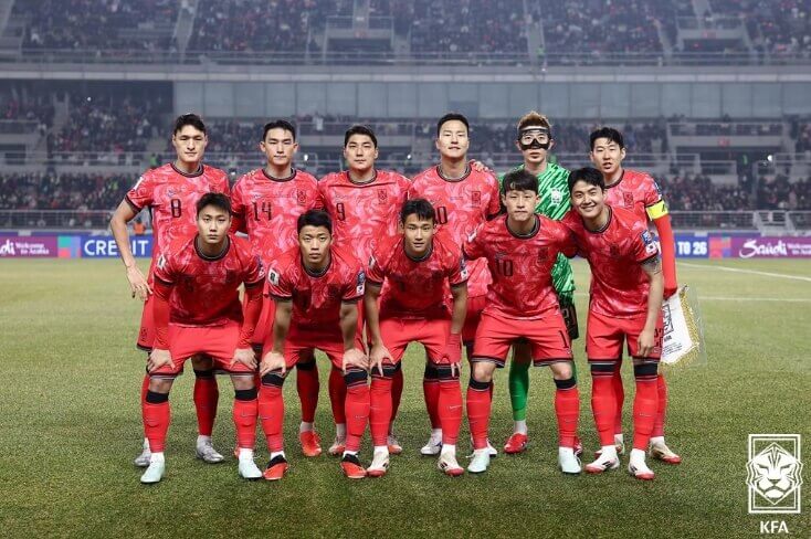 3월 오만과의 예선경기 당시 한국 축구대표팀 선수들의 모습