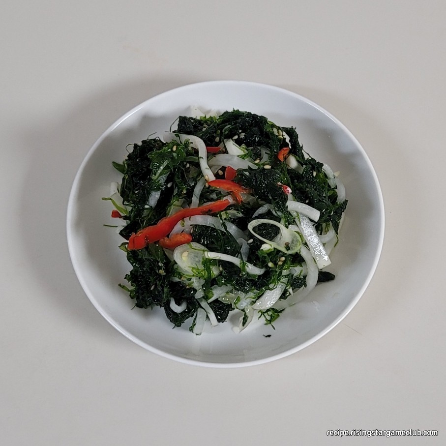 파래 무침 만들기