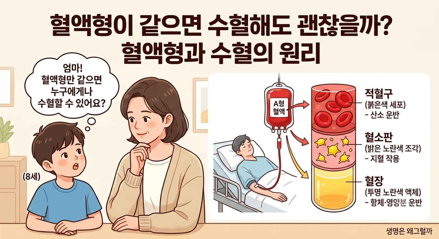 혈액형이 같으면 수혈해도 괜찮을까? 혈액형과 수혈의 원리
