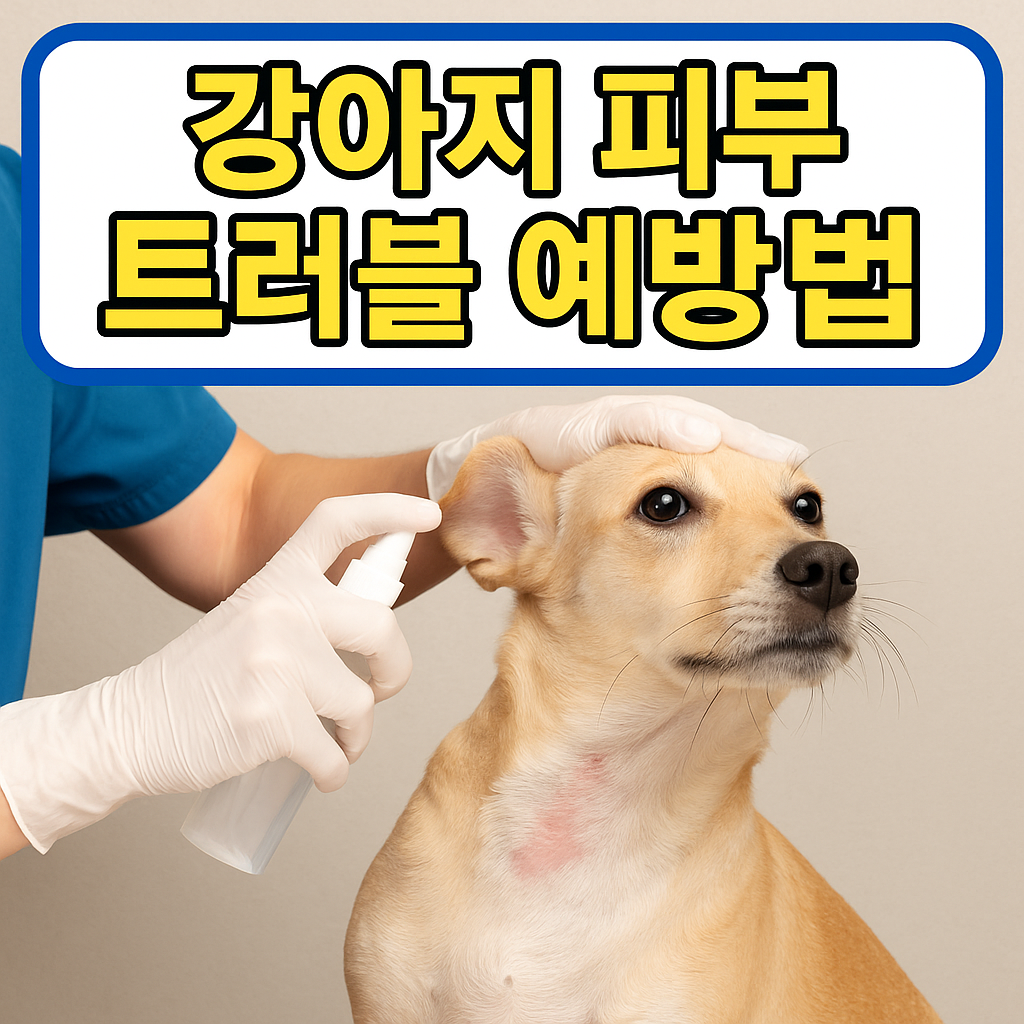 강아지 피부 트러블 예방법
