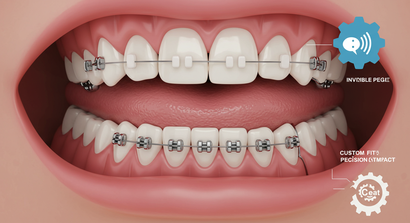 "설측교정: 보이지 않는 교정의 대표주자"에 대한 이미지입니다.