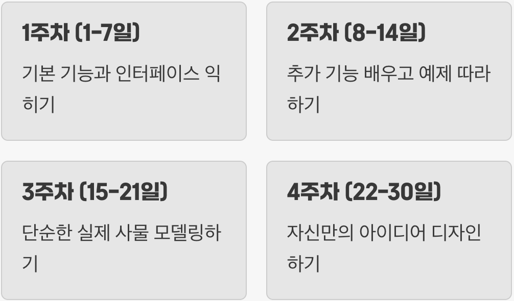 30일 마스터 플랜, 따라하기부터 시작하세요