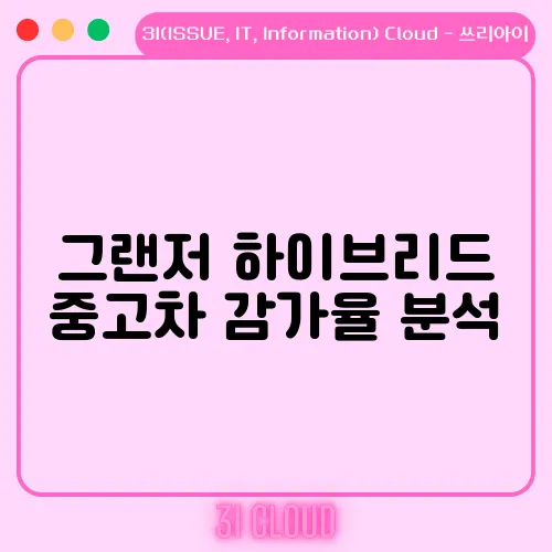 그랜저 하이브리드 중고차 감가율 분석