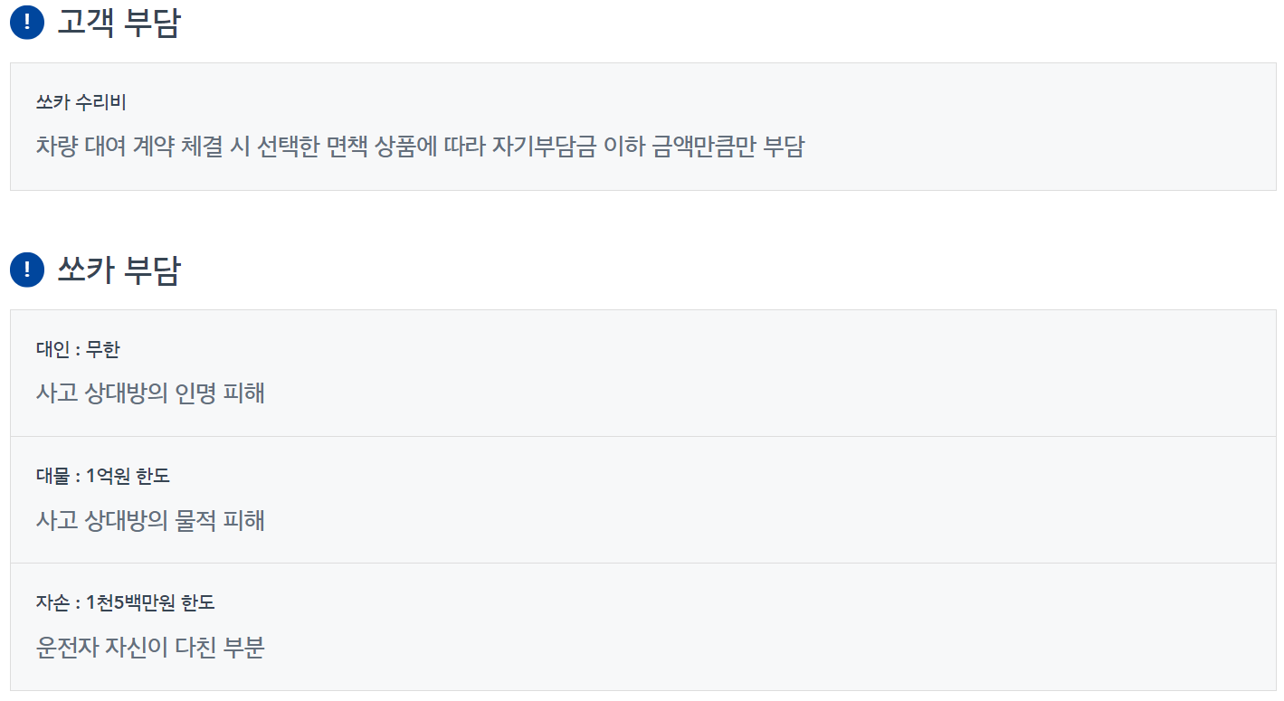 차량 대여 서비스 쏘카