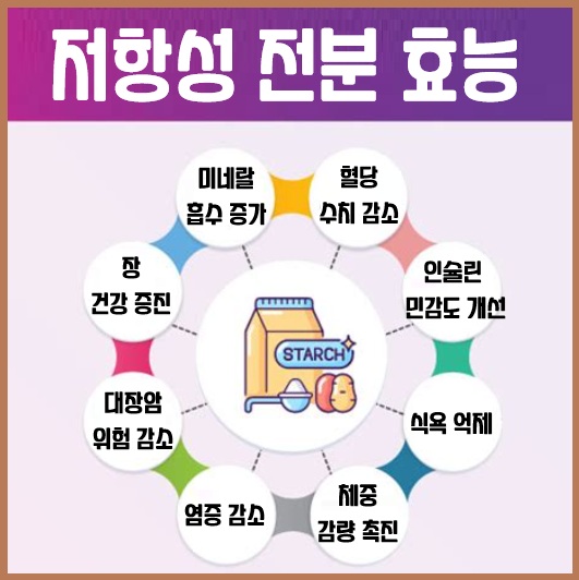 저항성 녹말(전분) 효능