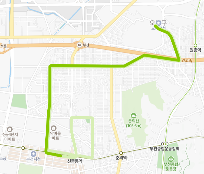 부천-58-2번-버스-노선-지도