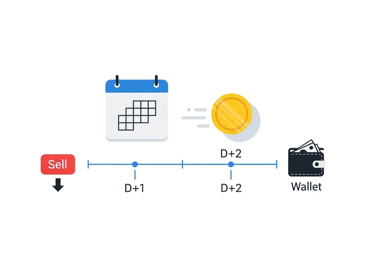 국내주식 매도후 입금