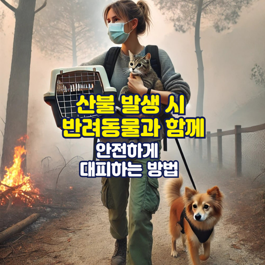 산불 발생 시 반려동물과 함께 안전하게 대피하는 방법