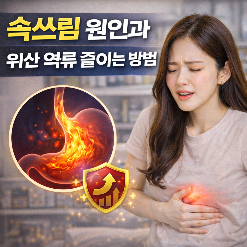 속쓰림 원인과 위산 역류 줄이는 방법