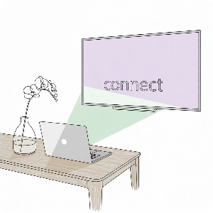 노트북 무선 프로젝터 설정 및 TV&middot;빔프로젝터 연결 가이드 이미지