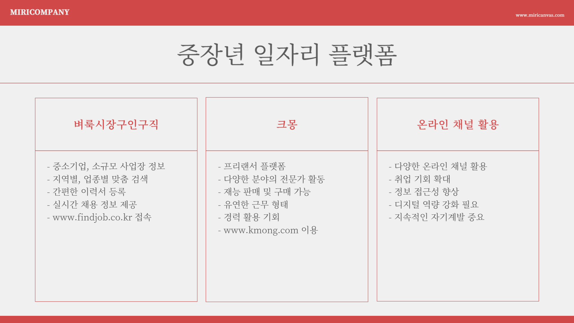 중장년 일자리 교육 프로그램 총정리! 취업 성공 가이드