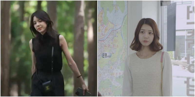 몸매가 드러난 얇은 옷을 입고 출현한 진가현