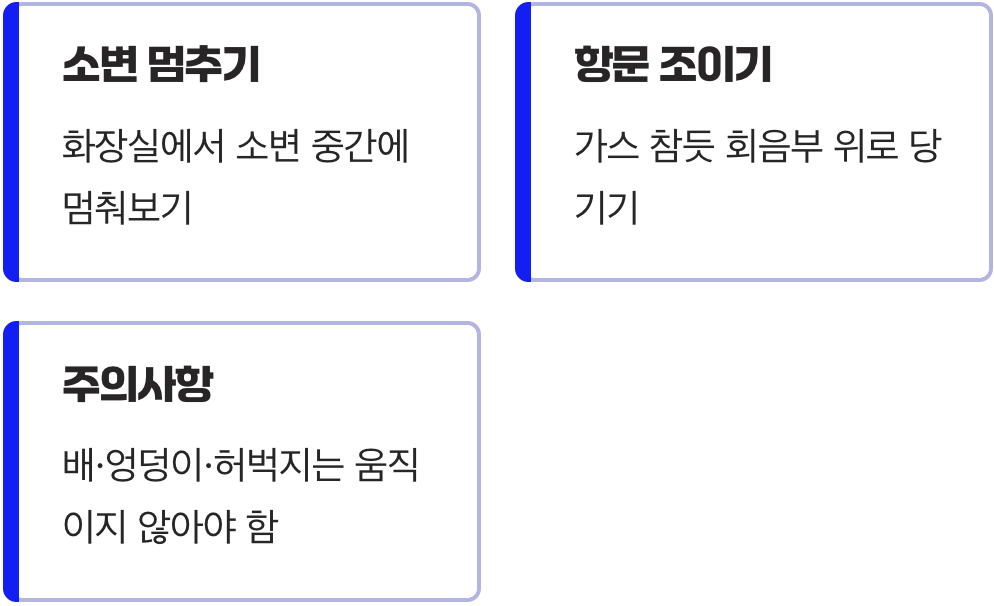 보이지 않는 근육, 정확하게 찾는 법
