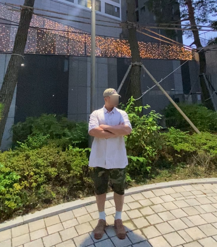 데일리룩('26. 8. 17.)폴로랄프로렌 더블알엘 가먼트다잉 트윌볼캡, 반스 체커보드 반소매셔츠 하와이안셔츠, 로스코 카모 BDU 반바지 팬츠, 야세 YASE 스웨이드 더비슈즈