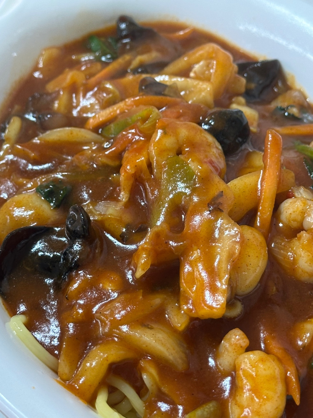 야끼우동 근접샷