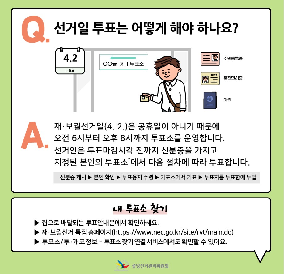 재보궐선거 사전투표 장소