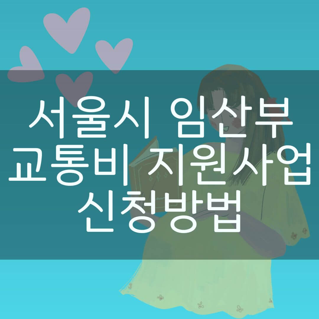 서울시 임산부 교통비 지원사업 사진