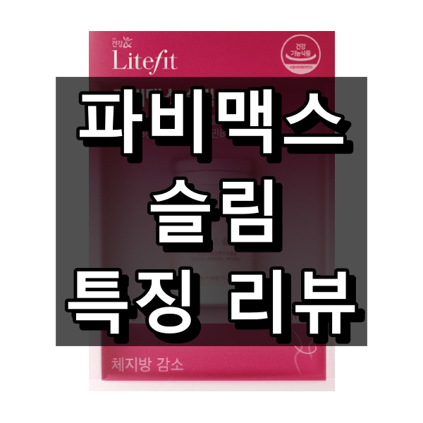 라이트핏 파비맥스 슬림 효능, 성분, 복용법 간단 정리 대표 이미지