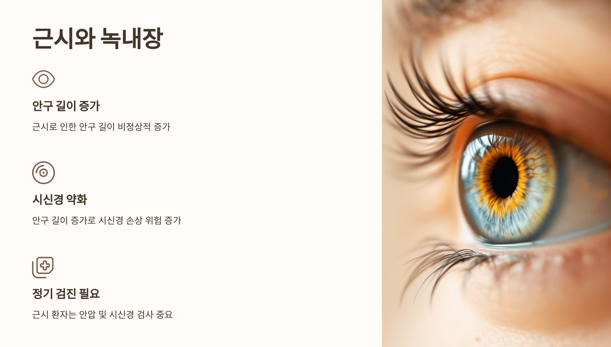 녹내장과 관련된 사진입니다.