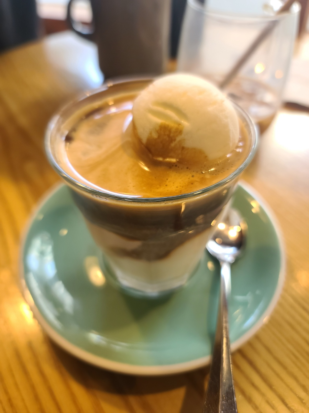 아이스크림과 커피의 조합