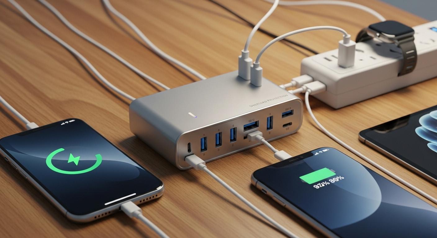 과부하 차단 멀티충전기 내돈내산 후기