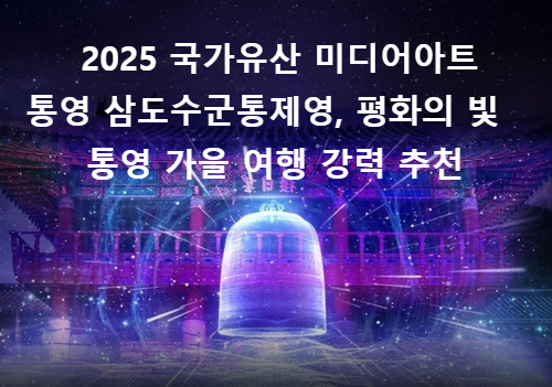 2025 국가유산 미디어아트 통영, 통영 야경이 선사하는 빛 축제 통영 가볼 만한 곳 강력추천 통영 백화당 다과체험