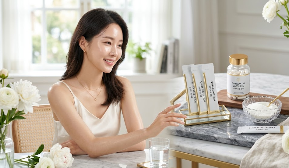피부 미백과 항산화를 위해 20대부터 중장년층까지 널리 찾는 글루타치온 영양제의 다양한 제형